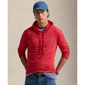 Polo Ralph Lauren Men's Small Red Long Sleeve Hooded Shirt - Classic Pony